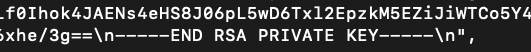 RSA Key with newline character at the end