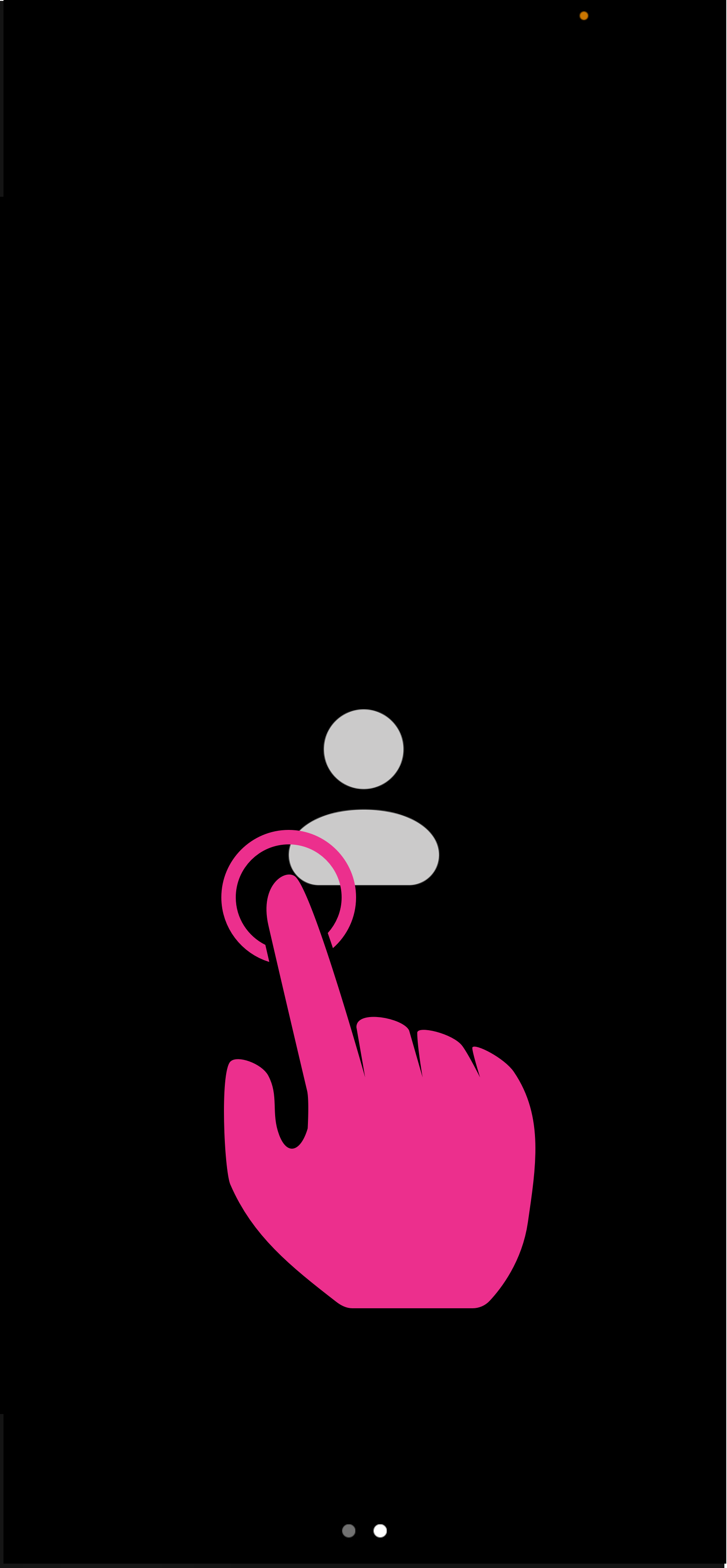 Demonstration of a hand tapping the screen while in a zoom meeting to display the meeting controls.