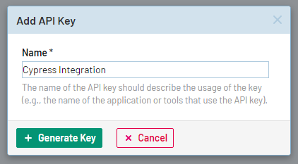 Naming the API Key