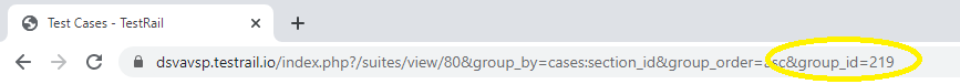 Inspect groupID in the URL