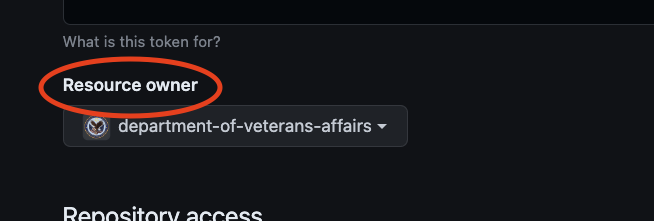 Adjust the resource owner to department-of-veteran-affairs