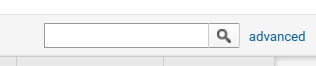 The Google Analytics Advanced Search Tool