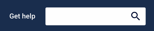 Screenshot of the Platform Developer Docs Get help search box