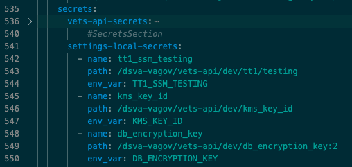 vets-api.common.secrets.settings-local-secrets section of code of values.yaml