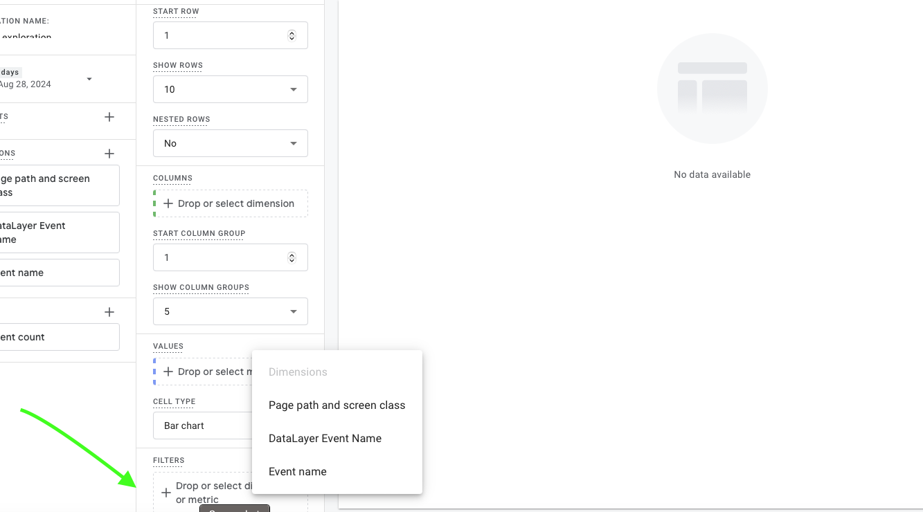 Adding filters to your report