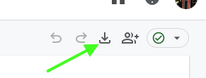 Download button